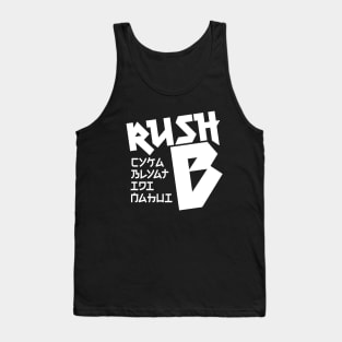 Rush B CYKA BLYAT IDI NAHUI - White Text - CS|GO Tank Top